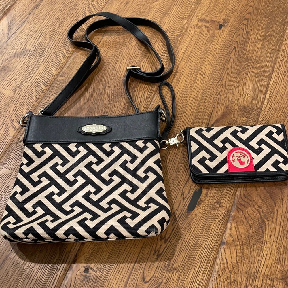 Women’s Spartina 456 shoulder bag and coordinating wallet